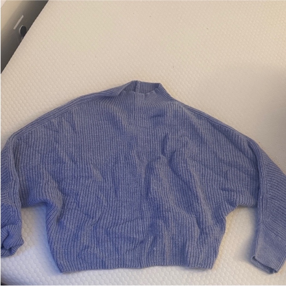 Mango Periwinkle High Neck Sweater - Picture 2 of 3